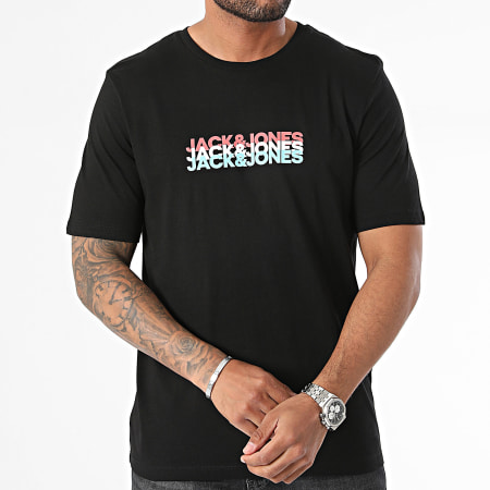 Jack And Jones - Camiseta cibernética negra