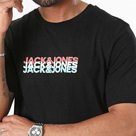 Jack And Jones - Camiseta cibernética negra