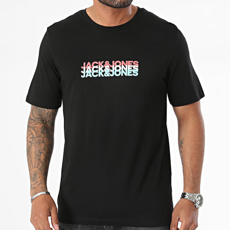Jack And Jones - Camiseta cibernética negra