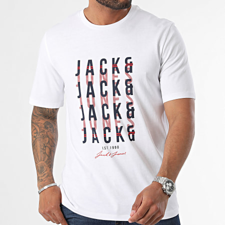 Jack And Jones - Delvin Tee Shirt Blanco