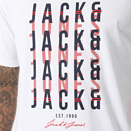 Jack And Jones - Tee Shirt Delvin Blanc