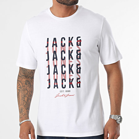 Jack And Jones - Delvin Tee Shirt Blanco