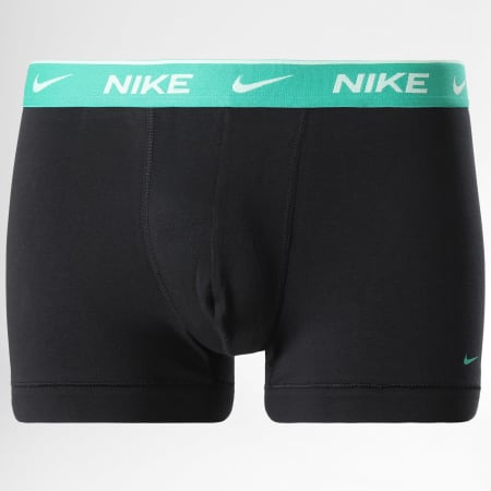 Nike - Confezione da 3 boxer stretch in cotone KE1008 nero blu verde rosa