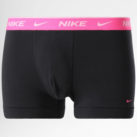 Nike - Confezione da 3 boxer stretch in cotone KE1008 nero blu verde rosa