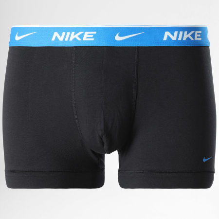 Nike - Confezione da 3 boxer stretch in cotone KE1008 nero blu verde rosa