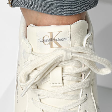 Calvin Klein - Cestini Classic Cupsole Low 0885 Creamy White Bahama Green