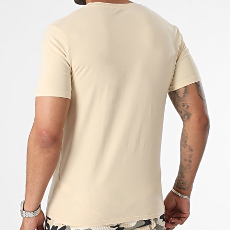 Classic Series - Conjunto de camiseta de camuflaje beige y pantalón corto cargo