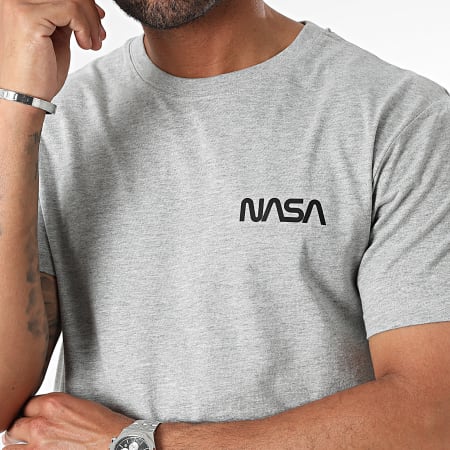 NASA - Lot De 3 Tee Shirts Small Worm Blanc Noir Gris Chiné