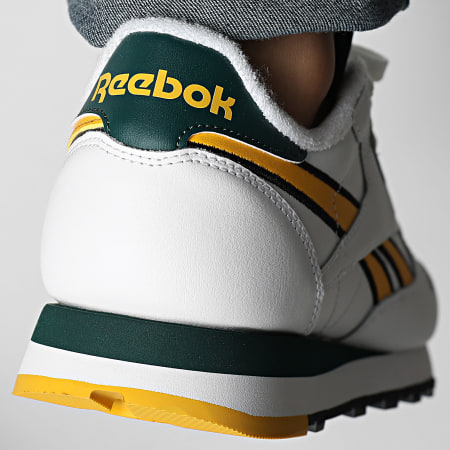 Reebok - Sneakers classiche in pelle 100201079 Bianco Oro Verde