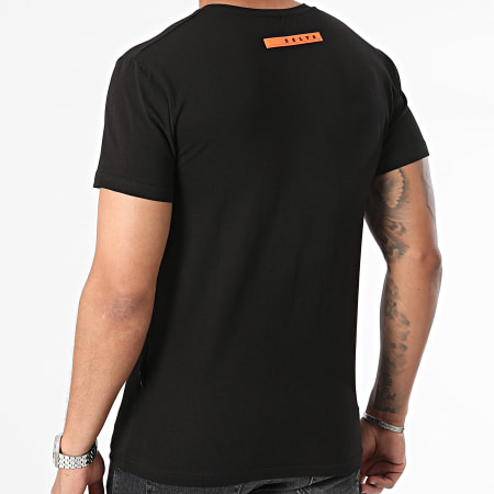 Zelys Paris - Camiseta negra naranja