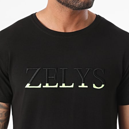 Zelys Paris - Tee Shirt Noir Vert