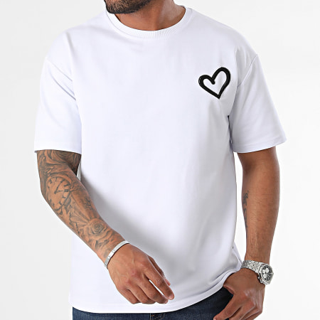 Zelys Paris - Tee Shirt Oversize Blanc Noir