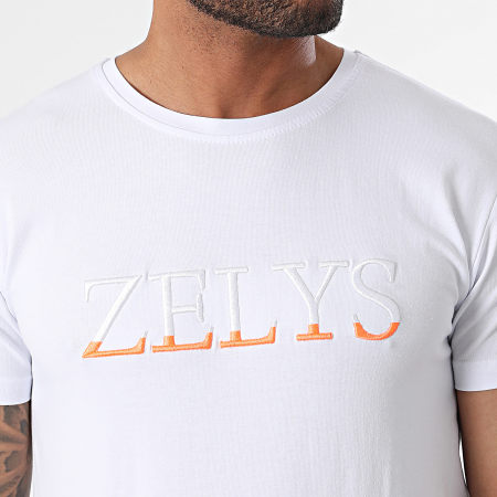 Zelys Paris - Maglietta bianca arancione