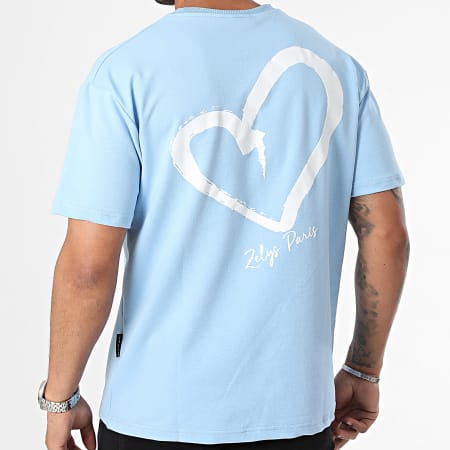 Zelys Paris - Camiseta oversize azul claro