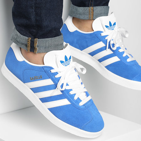 Adidas Originals - Baskets Gazelle IG2093 Blue Cloud White Core White