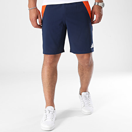Adidas Sportswear - Short Jogging A Bandes Juventus IS5787 Bleu Marine Orange