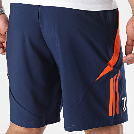Adidas Sportswear - Short Jogging A Bandes Juventus IS5787 Bleu Marine Orange
