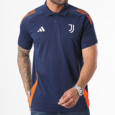 Adidas Sportswear - Polo Manches Courtes A Bandes Juventus IS5793 Bleu Marine