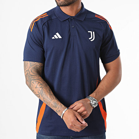 Adidas Sportswear - Polo Manches Courtes A Bandes Juventus IS5793 Bleu Marine