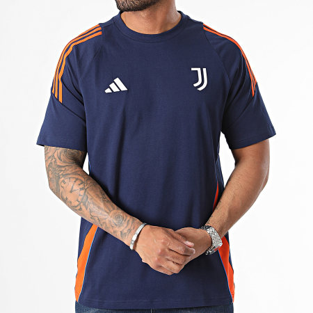 Adidas Sportswear - Tee Shirt A Bandes Juventus IS5805 Bleu Marine