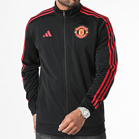 Adidas Sportswear - Veste Zippée A Bandes Manchester United IT4177 Noir