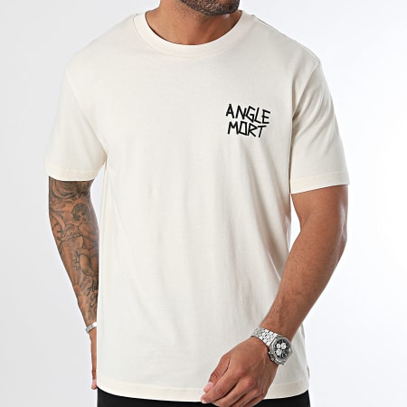Angle Mort - Tee Shirt Oversize Large Palmarès Edition Beige