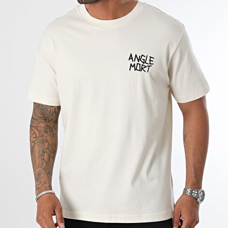 Angle Mort - Tee Shirt Oversize Large Palmarès Edition Beige