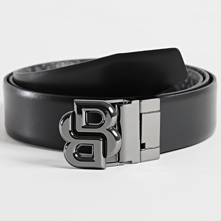 BOSS - Ceinture Réversible Icon Mono Noir