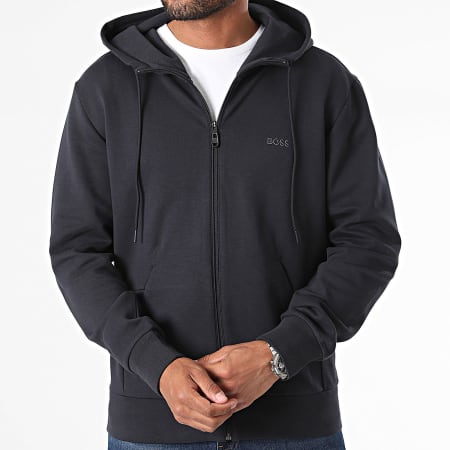 BOSS - Sweat Zippé Capuche Saggy 50506161 Bleu Marine