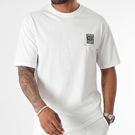Classic Series - Ensemble Tee Shirt Oversize Et Short Jogging Blanc