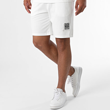 Classic Series - Ensemble Tee Shirt Oversize Et Short Jogging Blanc