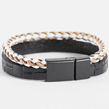 Classic Series - Bracelet Noir Blanc Beige