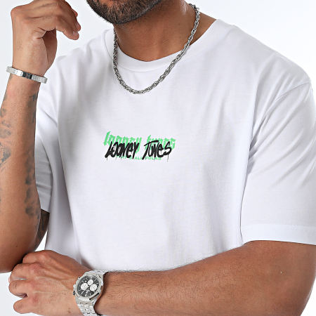 Looney Tunes - Tee Shirt Oversize Large Bugs Color Spray Icy Blanc