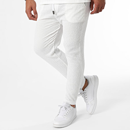 MTX - Conjunto de camiseta blanca y pantalón de chándal