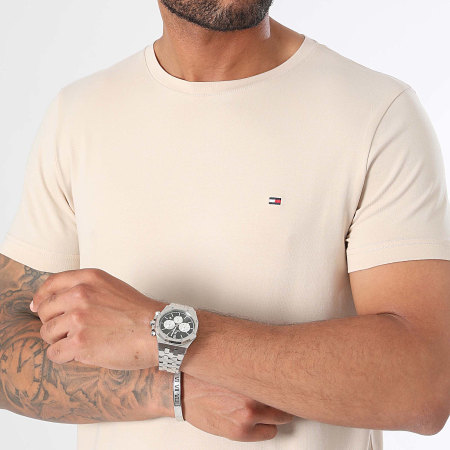 Tommy Hilfiger - Tee Shirt Slim Stretch 0800 Beige