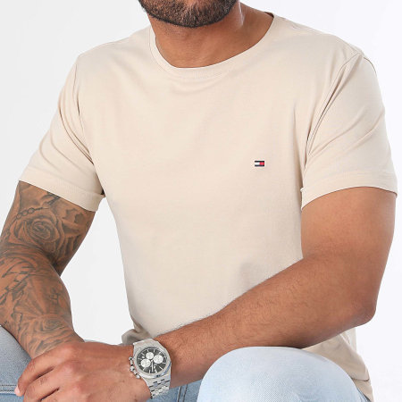 Tommy Hilfiger - Tee Shirt Slim Stretch 0800 Beige