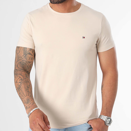 Tommy Hilfiger - Tee Shirt Slim Stretch 0800 Beige
