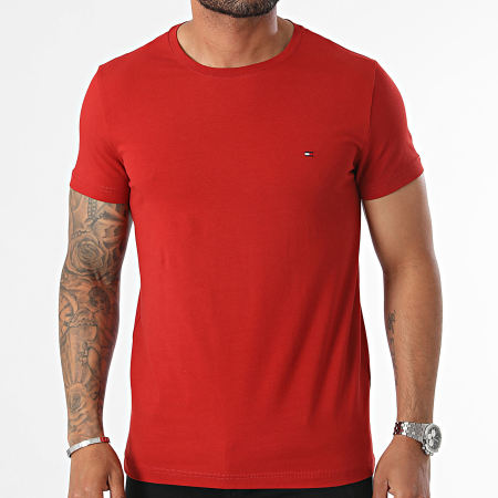 Tommy Hilfiger - Tee Shirt Slim Stretch 0800 Rouge