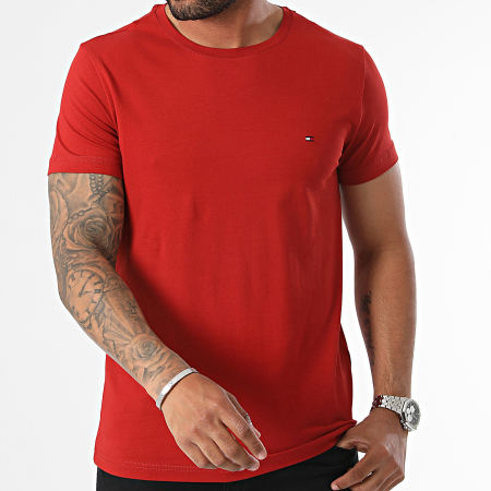 Tommy Hilfiger - Tee Shirt Slim Stretch 0800 Rouge