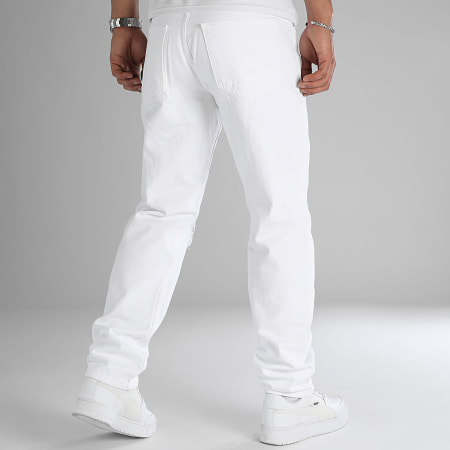 LBO - Set di 2 jeans relaxed fit con lavaggio Destroy 2506 2778 Blu Bianco