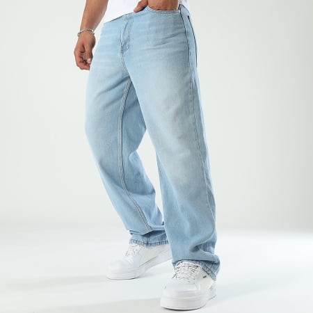 LBO - Lot De 2 Jeans Baggy Large 3395 3384 Bleu Denim Gris