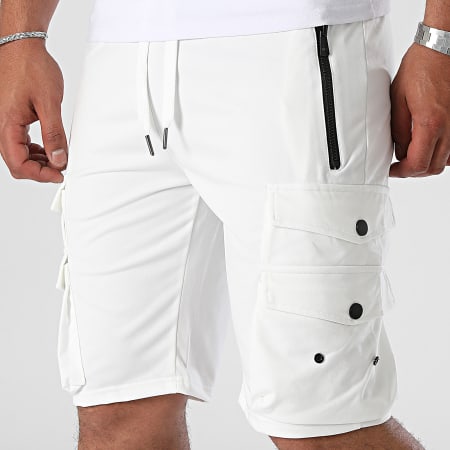 MTX - Pantalones cortos cargo blancos
