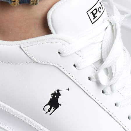 Polo Ralph Lauren - Scarpe da ginnastica Heritage Court II Bianco Nero