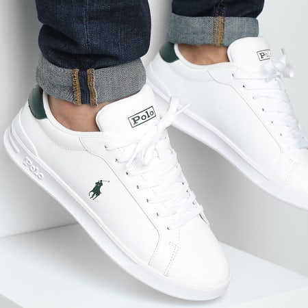 Polo Ralph Lauren - Zapatillas Heritage Court II Blanco Verde Colegio