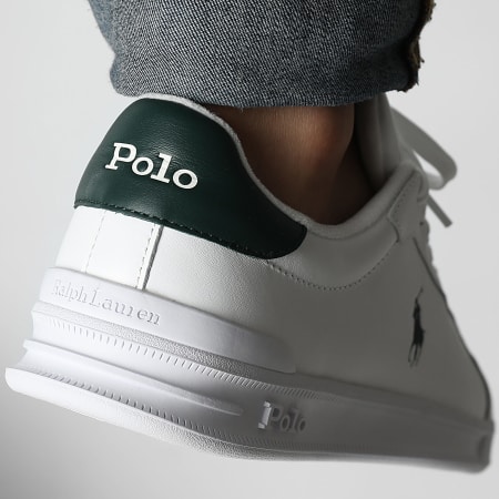 Polo Ralph Lauren - Sneakers Heritage Court II Bianco Verde College