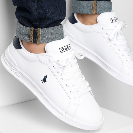 Polo Ralph Lauren - Scarpe da ginnastica Heritage Court II Bianco Navy