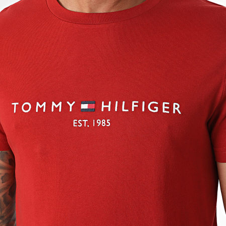 Tommy Hilfiger - Tee Shirt Logo 1797 Bordeaux