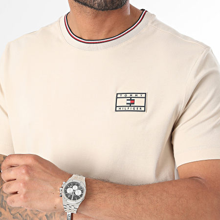 Tommy Hilfiger - Tee Shirt Badge 4206 Beige