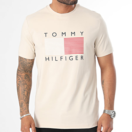 Tommy Hilfiger - Maglietta Grande Grafica 6437 Beige