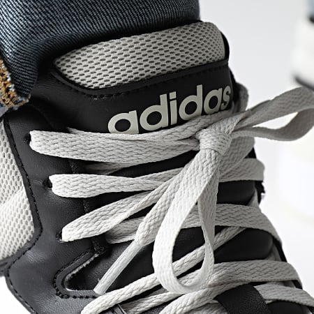 Adidas Originals - Baskets Montantes Hoops 3.0 Mid IH0157 Footwear White Core Black Orbit Green